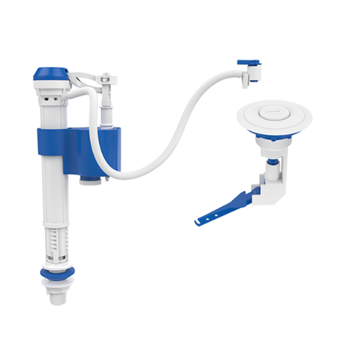 Kit Completo de Mecanismo Universal de Vedação e Fixação para Caixa Acoplada Blukit